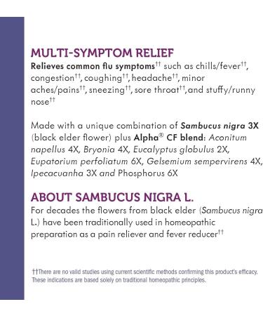 Nature's Way Sambucus FluCare - Elderberry Multi-Symptom Relief Chewable Lozenges 30 Count - Buy Online on GoSupps.com