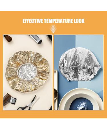 CLISPEED Lot de 9 Bonnets Chauffants en Aluminium pour Cheveux Bonnet Vapeur Thermique Argent et Dor Taille Unique lastique Soin Profond Capillaire pour Masque et Cheveux Domicile - Buy Online on GoSupps.com