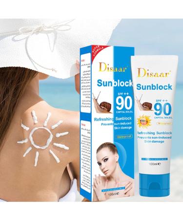 Farme | UVA-UVB Protective Cream SPF90++ | Face and Body Sun Care Sun Protection Waterproof Moisturizing Sunscreen Cream for Men Women 100 Ml - Buy Online on GoSupps.com