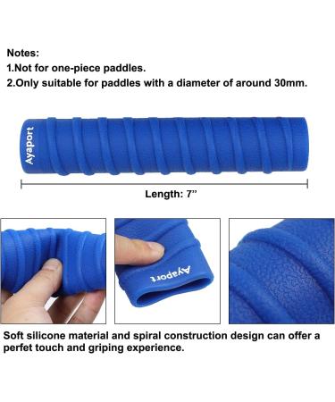 Non-Slip Silicone Kayak Paddle Grips for Blister Prevention - Blue - Buy Online on GoSupps.com