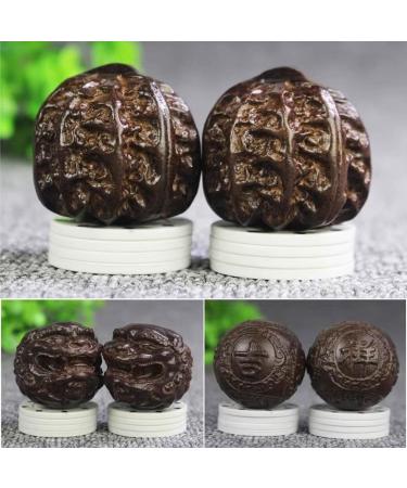 Unbit Baoding Balls - 2 Piece Walnut Marble Stress Ball Set for Self-Massage & Trigger Point Relief - Chinese Exercise Tool - Buy Online on GoSupps.com