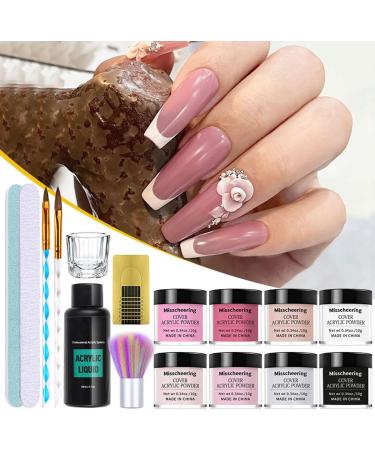 Nail Extension Powder Beginner Set All Season 8-Color Dip Powder Set Nail Enhancement Crystal Powder Set Nail Extension Sculpture Pollen Set (1) - Buy Online on GoSupps.com