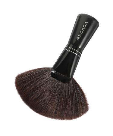 Housoutil Makeup Highlighter Facial Tools Pro Tools Duster for Women Face Tools Bronzer Neck Fan Make up Highlighter Blush Makeup Brush Highlighters Multi- Mineral Powder Miss 20x4x16cm Coffee