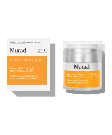 Murad Essential-C Overnight Barrier Repair Cream - Environmental Shield Vitamin C Moisturizer - Helps Neutralize Pollutants  Brighten and Smooth Skin  1.7 Fl Oz