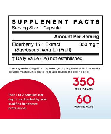Jarrow Formulas Elderberry Extract 60 Veggie Caps - High Concentration Immune Support - Buy Online on GoSupps.com