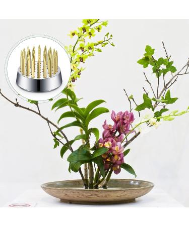 Kritkin 24-Piece Mini Round Flower Frogs - Silver and Yellow Floral Arranger Tools - Buy Online on GoSupps.com