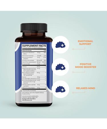 LifeSeasons Mood Stabili-T: Positive Mood Booster with Rhodiola, Ginkgo Biloba, Vitamin D3 - 60 Capsules - Buy Online on GoSupps.com