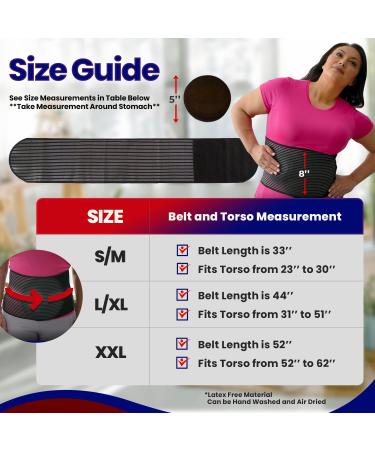 Hernia Belt for Men and Women - Abdominal Support Binder for Umbilical and Inguinal Hernias - L/XL (37 to 51) - Buy Online on GoSupps.com