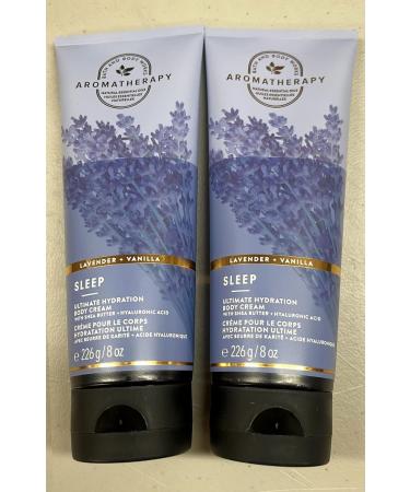 Bath and Body Works Aromatherapy Ultimate Hydration Body Cream 8 Oz. 2 Pack (Lavender Vanilla) - Buy Online on GoSupps.com