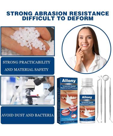 Allony Tooth Repair Set - Dental Adhesive for Fixing Gaps & Broken Teeth | DIY Denture Solution - Buy Online on GoSupps.com