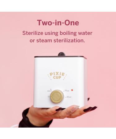 Pixie Menstrual Cup & Disc Boiler Sterilizer - Effortless Cleaning Kills 99.9% Germs | Eco-Friendly Period Care - Buy Online on GoSupps.com