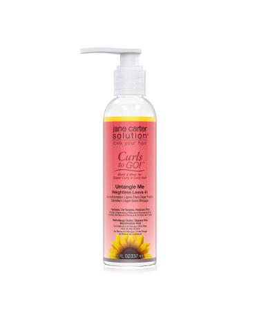 JANE CARTER SOLUTION Curls to Go Untangle Me Weightless Leave-In Conditioner (8oz) - Nourishing  Moisturizing  No Buildup