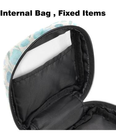 Light Blue Floral Menstrual Cup Bag - Large Zippered Storage for Periods Tampons & Pantyliners - Perfect for Women & Girls - Buy Online on GoSupps.com