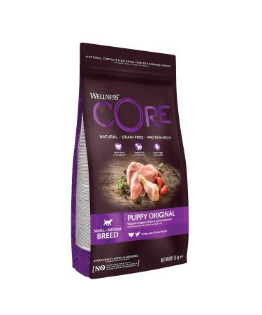 Wellness Core Original Puppy Natural and Grain-Free Dry Food for Small and Medium Breed Puppy Turkey/Chicken 1.5 kg