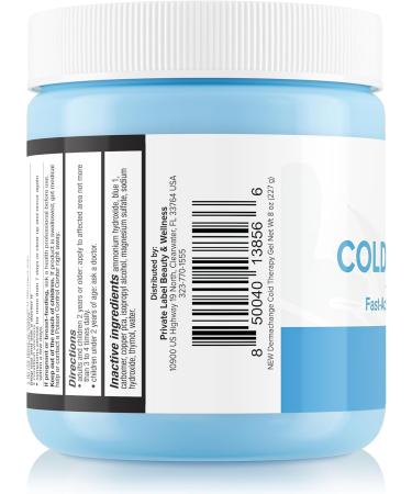 Cold Therapy Gel for Sprains & Muscle Pain Relief - Soothing Menthol Cream for Instant Arthritis & Restless Legs Relief | 8 oz - Buy Online on GoSupps.com