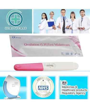 Pregnancy Test Midstream Early Detection | HCG 10mIU Very Sensitive | Hygienic Pregnancy Testing for Baby Planning | Easy-to-Use Long Stick Design | (10) - Buy Online on GoSupps.com
