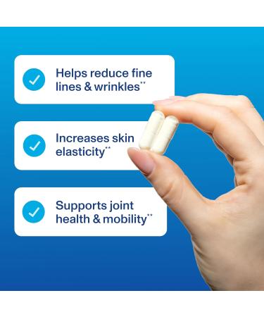 Vital Proteins Enhanced Collagen Complex Capsules with BioCell Collagen - Supports Skin Elasticity Joint Health and Helps Reduce Fine Lines & Wrinkles (1) - 60 Count - Buy Online on GoSupps.com