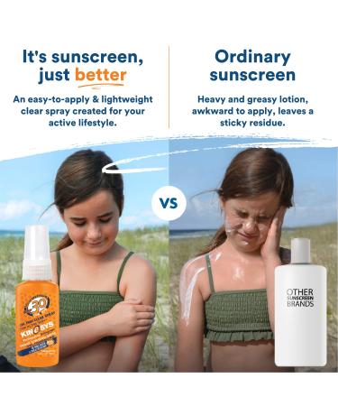 KINeSYS Kids SPF 30 Fragrance-Free Clear Spray Sunscreen | Hypoallergenic UVA/UVB Protection for Sensitive Skin | Face & Body | 1 fl. oz - Buy Online on GoSupps.com