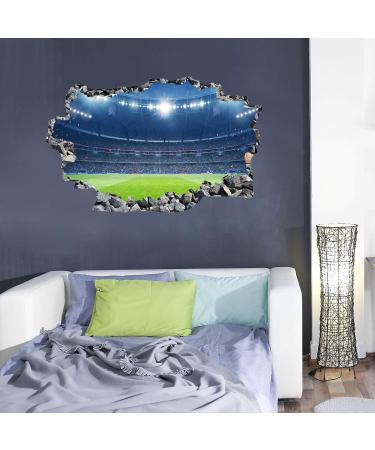 ANHUIB 3D Football Wall Stickers - Soccer Sport Decal for Boys Bedroom | Kids Room, Teens, Playroom Wall Decor - Colourful Design - Buy Online on GoSupps.com