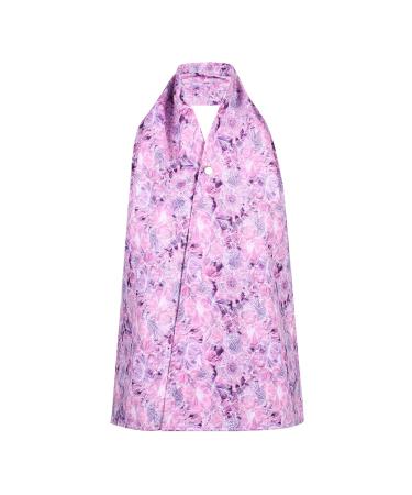 Adult Bib Scarf - Dignified Alternative to Adult Bibs | Washable and Reusable Clothing Protectors | Adult Bibs for Eating Midnight Garden (Snap)
