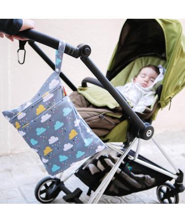 Homybaby Wetbag Set x2 - Waterproof Fabric Bags for Kindergarten & Diapering - Kids Laundry Bag - Durable & Stylish Wetbags - Buy Online on GoSupps.com