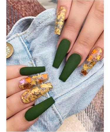 Shop Ebanku Fall Maple Leaf Nail Art Sequins - Autumn Glitter for DIY Nail Designs - Holographic Nail Art Supply - Buy Online on GoSupps.com