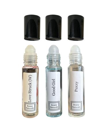 3 Pc Womens Gift Set Fragrance Oil For Women Roll On Body Oil Perfume Samples Fragrance Oil Gift For Her Perfume Oil Sampler Gift Box (Feminine)