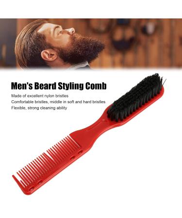 Mens Beard-Styling Comb | Double-Headed Haircut Brush with Comfortable Handle | 3-Part Design for Salon Quality Grooming - Buy Online on GoSupps.com