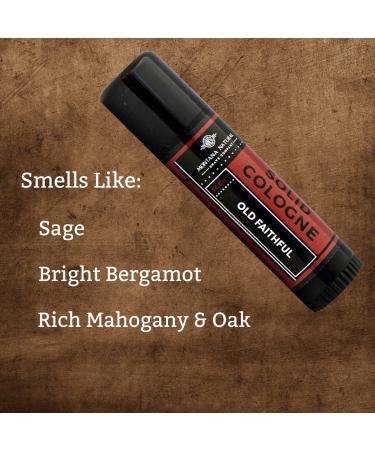 MNSC Old Faithful Naturally Better Solid Cologne - Handcrafted in USA Travel-Friendly Cruelty Free Hypoallergenic All-Natural Plant-Derived Old Faithful 0.5 Ounce (Pack of 1) - Buy Online on GoSupps.com