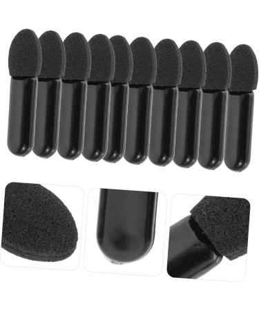 Healeved 300 Pcs Mini Eyeshadow Swab Eyelash Spoolie Mascara Wand Eyeshadow Plastic Black - Buy Online on GoSupps.com