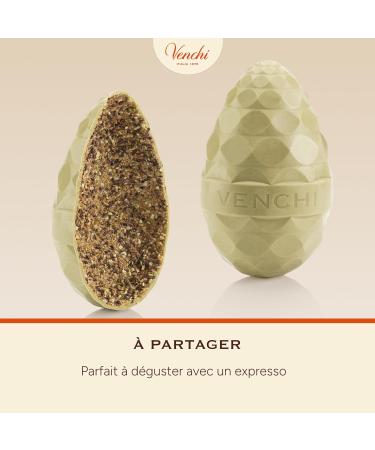 Venchi - uf au Chocolat Chocoviar Pistache 330 Gr Go t Chocolat Blanc et P te de Pistache Sans Gluten avec Surprise Collection de P ques Venchi Id e Cadeau - Buy Online on GoSupps.com