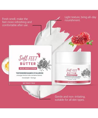 Feet Moisturizing Cream 50g Cracks Care Cream Moisturizing Balm for Dry Heels for Repairing Cracks When Moving or at Home Use - Buy Online on GoSupps.com
