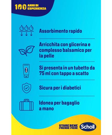  Dr. Scholl's Scholl Hydration Boost Foot Cream enriched with Urea Glycerin and Skin Conditioning Complex to deeply moisturize dry skin for softer smoother feet 75 ml - Buy Online on GoSupps.com