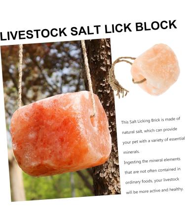 FOMIYES Animal Lick Salt Block Salt Licking Block Livestock Supply Nutrition Farm Animals Salt Horse Salt - Buy Online on GoSupps.com