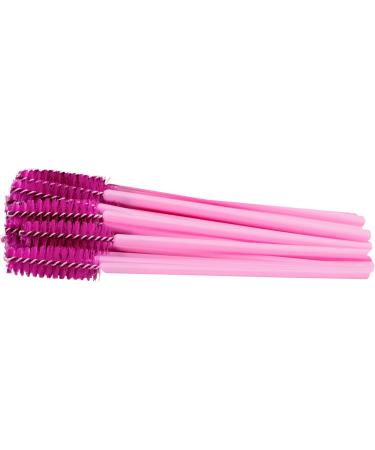 Profico 50-Piece Disposable Eyelash Brush Set - Light & Dark Pink Mascara Applicators for Eyelash Extensions - Buy Online on GoSupps.com