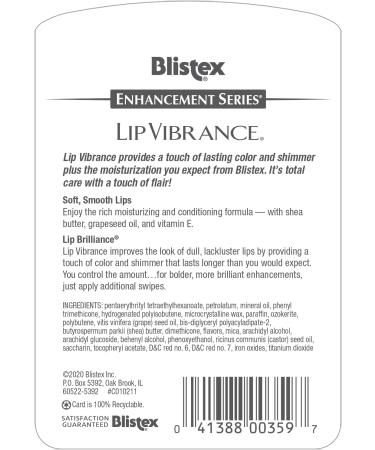 Blistex Lip Vibrance 0.13 oz - Pack of 12 | Moisturizing Lip Balm for Soft & Smooth Lips | International Shipping Available - Buy Online on GoSupps.com