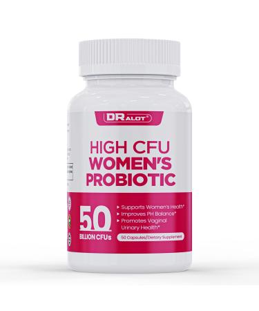 Probiotics for Women - Women's Probiotic for UT Immunity & Feminine Health Vaginal Probiotics Supports PH Balance Digestive (50 Count) 50 Count (Pack of 1)