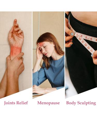 Jecanori Lymphatic Drainage Magnetic Bracelet for Women - Titanium Steel Wristband with Sparkling Heart Shaped Cubic Zirconia - Pink Bracelet with Removal Tool & Gift Box - Buy Online on GoSupps.com