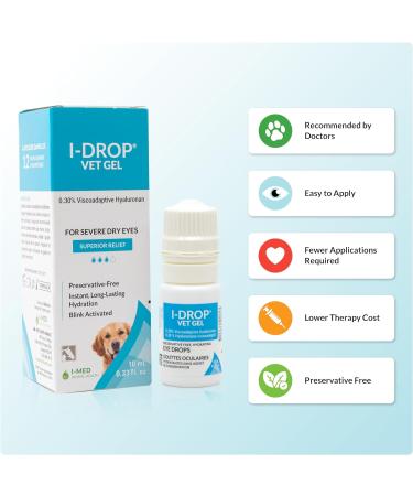 I-DROP VET GEL Eye Drops for Pets - 0.33 Fl Oz. - Buy Online on GoSupps.com
