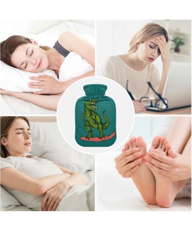 Dinosaur Surfer Hot Water Bottle | Pain Relief & Heating Pad | 1L - Ideal for Headaches & Cramps - Shop Internationally - Buy Online on GoSupps.com
