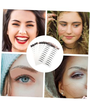 WOONEKY 10pcs Imitation Eco Eyebrow Sticker 4d Eyebrow Hair-like Eyebrows Stickers Transfer Stickers - Buy Online on GoSupps.com