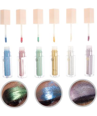 VINTORKY 6pcs Eye Shadow Set Bling Eyeshadow Eye Glitter Tear Stick Glitter Eyeshadow Flash Suit Highlighter - Buy Online on GoSupps.com