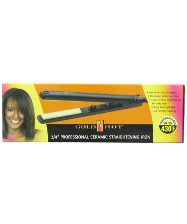 Gold 'N Hot Ceramic Straightening Iron 3/4 Inch