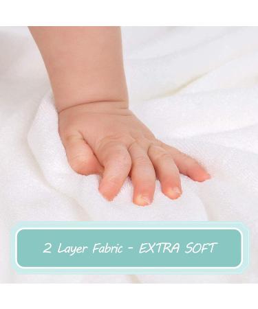 SWEET DOLPHIN Large 2 Pack Ultra Soft Bamboo Hooded Baby Towel - 35x35 inch - Absorbent Bath Towels for Babies with Ears - Newborn Essential for Boys and Girls - Buy Online on GoSupps.com