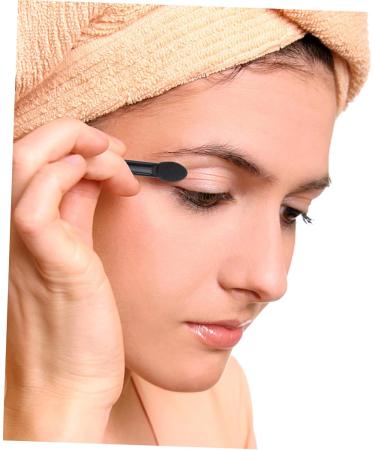 DRESSOOS 10pcs Makeup Tool Kit Dual Sided Eye Shadow Brush Eye Shadow Sponge Applicator Paupi re Double Black - Buy Online on GoSupps.com