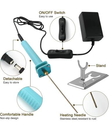 Electric Foam Cutter Pen 10CM - Hot Wire Styrofoam Cutting Tool with Stand - 18W Hot Knife for Arts & Crafts - Buy Online on GoSupps.com