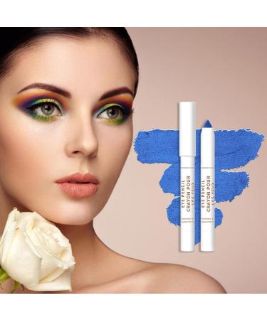 Cream Eyeshadow Stick | Soft Creamy Matte Shimmer Eye Shadow Pencil Crayon Eye Brightener Highlighter Eyeliner Crayon Make Up Set 20 Colors Smudge-Proof Transfer-Proof B06 - Buy Online on GoSupps.com