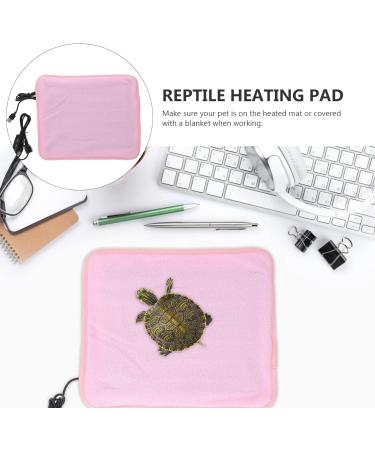 FRCOLOR Heat Mat Reptile Pet Heating Pad Small Puppy Heat Pad USB Electric Pet Heated Bed Mat for Cats Turtle Lizard Reptile Thermal Sleeping Pad Adjustable 11.8 X 9.8 in 30X25X0.1CM Pink - Buy Online on GoSupps.com