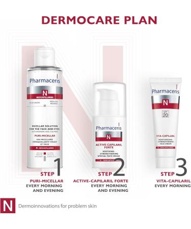 Pharmaceris N Active-Capilaril Soothing Face Cream Reduces Redness Face Moisturiser for Couperose Skin D-Panthenol Shea Butter - 30 ml - Buy Online on GoSupps.com