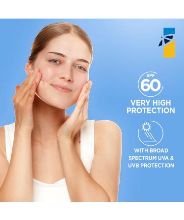 Garnier Ombrelle Sensitive Expert+ Sunscreen Face Lotion SPF 60 Dermatologist Tested For Sensitive Skin Hypoallergenic Non-Greasy Fragrance-Free High Broad-Spectrum UVA/UVB Protection 90ml - Buy Online on GoSupps.com